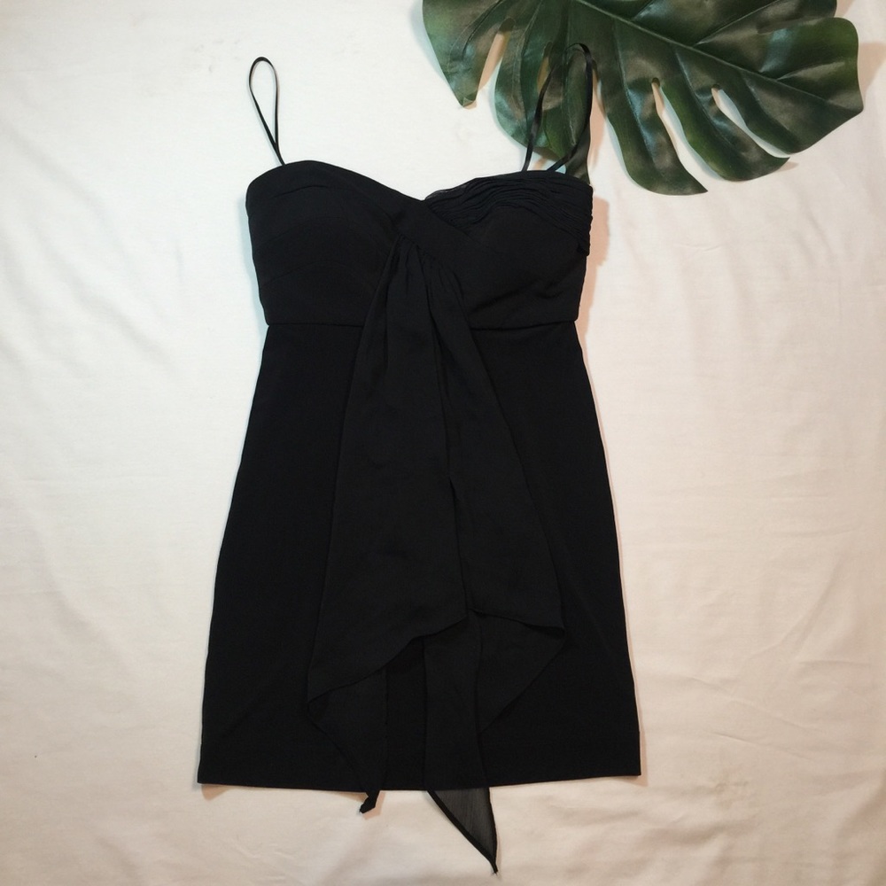 BCBG | little black bustier top